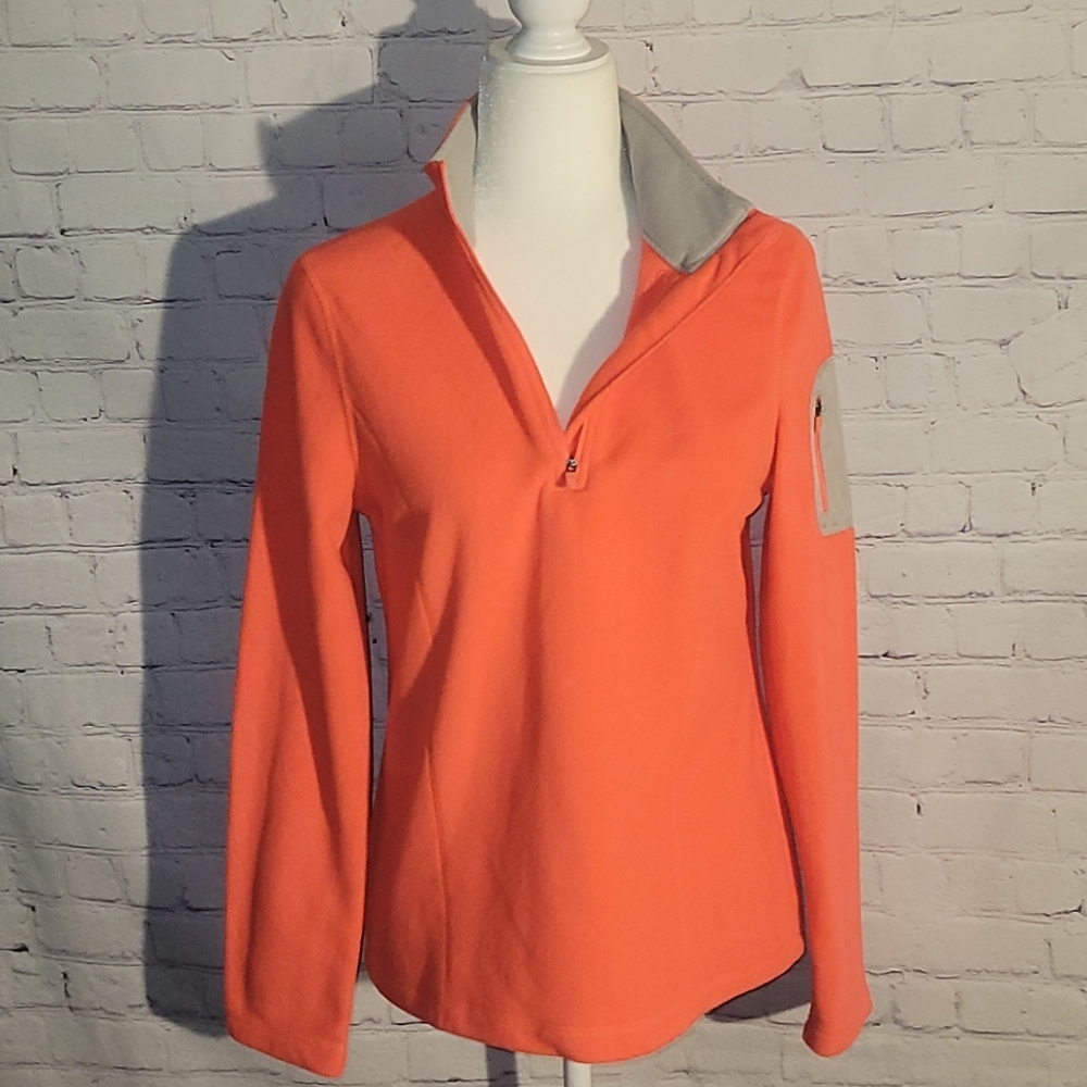 Danskin Now Quarter-Zip Fleece Sweater Size Medium
